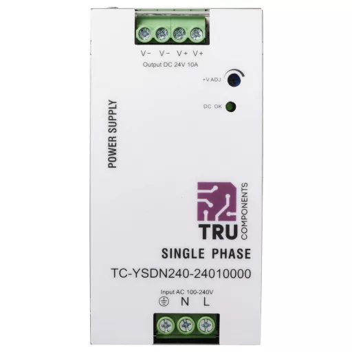 TRU COMPONENTS TC-13807992 Kalapsínes tápegység 24 V/DC 10 A 240 W Kimenetek száma:1 x Tartalom, tartalmi egységek rendelésenként 1 db