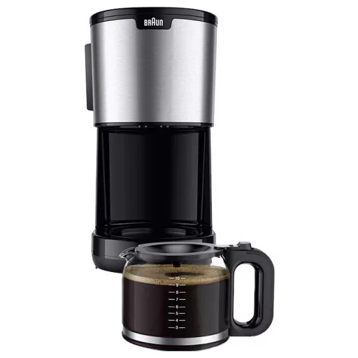 Braun KF 1500 BK Kávéfőző Fekete, Nemesacél Kapacitás, csésze=10 Üveg kanna