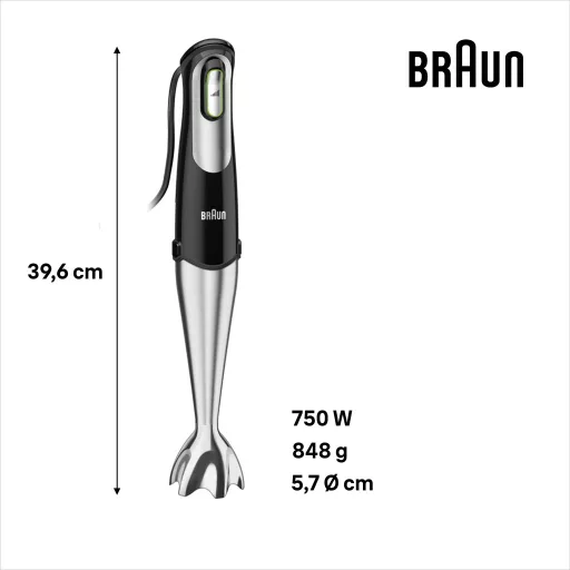 Braun MQ 7045X Rúdmixer 1000 W Fekete
