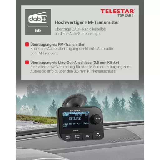 Telestar TELESTAR TOP CAR 1 FM transzmitter