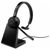   Jabra Evolve 65 TE Link390a UC Mono On Ear headset Bluetooth® Fekete Headset, Elemtöltés kijelzés, Mono Számítógép