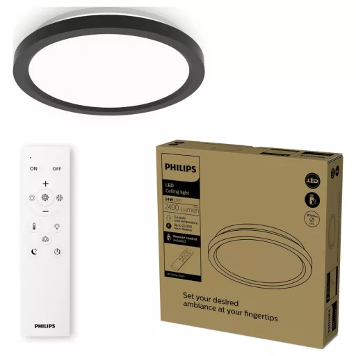 Philips 8721103057563 Mennyezeti lámpa, LED-es mennyezeti lámpa Fekete