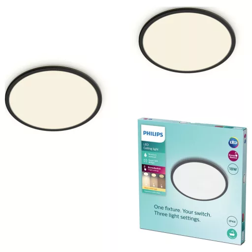 Philips 8721103042965 Mennyezeti lámpa, LED-es mennyezeti lámpa Fekete