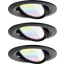 Paulmann 92437 LED-es mennyezeti lámpa, LED-es beépíthető lámpa 6 W Fekete (matt)