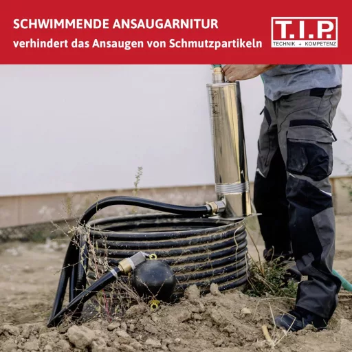 T.I.P. - Technische Industrie Produkte 31018 Spiralschlauch 2m mit schwimmender Ansaugung 25 mm 2 m 1 db Kerti tömlő