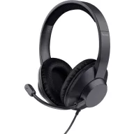   Trust Trust Ayda Max - Headset - On-Ear - kabelgebunden Fejhallgató audiochip Vezetékes Fekete Noise Cancelling