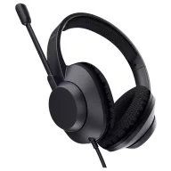   Trust Trust Ayda Max - Headset - On-Ear - kabelgebunden Fejhallgató audiochip Vezetékes Fekete Noise Cancelling