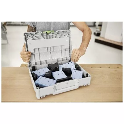 Festool 80x133 GR SYS 578194 Csizolólap doboz Szemcsézet 60, 80, 120, 180, 220 (H x Sz) 80 mm x 133 mm 1 készlet