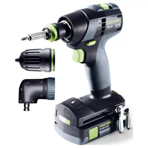 Festool TXS 18 C 3,0-Set 576896 Akkus fúrócsavarozó 18 V 3.00 Ah akkuval, Töltővel