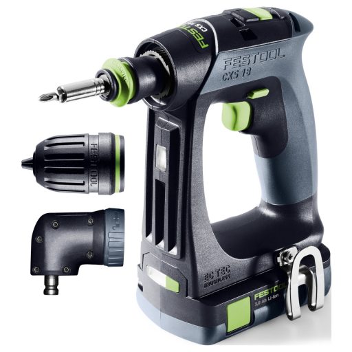 Festool CXS 18 C 3,0-Set 576884 Akkus fúrócsavarozó 18 V 3.00 Ah akkuval, Töltővel