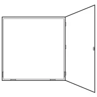   ABN WMS29-55 Fogyasztásmérő szekrény Tartalom, tartalmi egységek rendelésenként 1 db