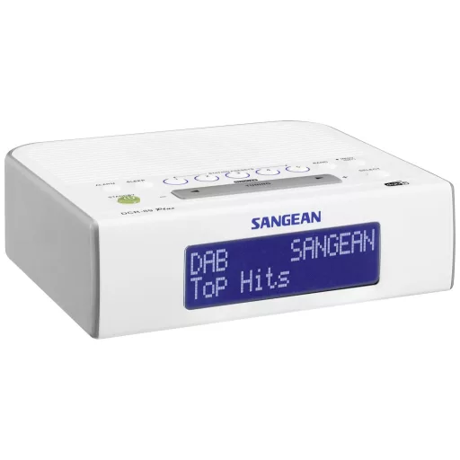 Sangean DCR-89+ Rádiós ébresztőóra DAB+, URH AUX Fehér