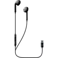   Cellularline In Ear headset Vezetékes Stereo Fekete mikrofon zajelnyomás Hangerő szabályozás Mobiltelefon