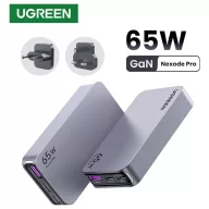  UGREEN Nexode Pro Töltőadapter 65 W USB-C® alj, USB-C® alj, USB-A alj Szürke Beltér