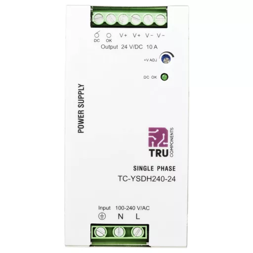 TRU COMPONENTS TC-13850160 Kalapsínes tápegység 24 V/DC 10 A 240 W Kimenetek száma:1 x Tartalom, tartalmi egységek rendelésenként 1 db