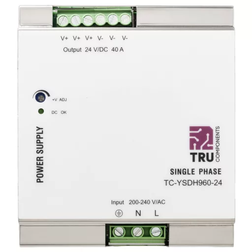 TRU COMPONENTS TC-13850168 Kalapsínes tápegység 24 V/DC 40 A 960 W Kimenetek száma:1 x Tartalom, tartalmi egységek rendelésenként 1 db
