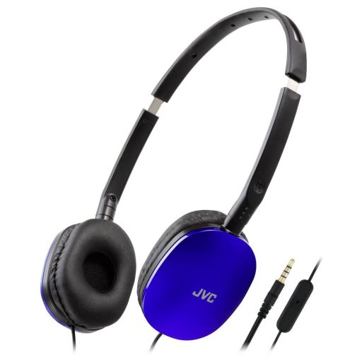 JVC HA-S160M-AU On Ear headset Vezetékes Stereo Kék Összehajtható, Headset HiFi