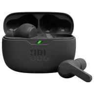   JBL Wave Beam In Ear fejhallgató Vezeték nélküli, Bluetooth® Stereo Fekete mikrofon zajelnyomás Töltőtok, Elemtöltés kijelzés, Víztaszító Sport
