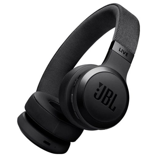 JBL Live 670NC Over Ear fejhallgató Vezeték nélküli, Vezetékes, Bluetooth® Stereo Fekete Noise Cancelling, mikrofon zajelnyomás Összehajtható, Érintéses