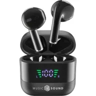   Cellularline neu In Ear headset Bluetooth®, Vezeték nélküli Fekete Töltőtok, Elemtöltés kijelzés, Hangerő szabályozás