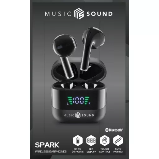 Cellularline neu In Ear headset Bluetooth®, Vezeték nélküli Fekete Töltőtok, Elemtöltés kijelzés, Hangerő szabályozás
