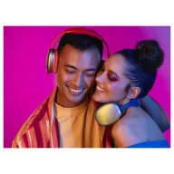   Cellularline Over Ear headset Bluetooth®, Vezeték nélküli, Vezetékes Kék Hangerő szabályozás, Mikrofon némítás