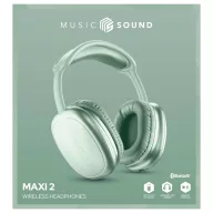  Cellularline Over Ear headset Bluetooth®, Vezeték nélküli, Vezetékes Zöld Hangerő szabályozás, Mikrofon némítás
