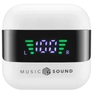   Cellularline In Ear headset Bluetooth®, Vezeték nélküli Fehér, Fekete Töltőtok, Elemtöltés kijelzés, Hangerő szabályozás