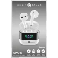   Cellularline In Ear headset Bluetooth®, Vezeték nélküli Fehér, Fekete Töltőtok, Elemtöltés kijelzés, Hangerő szabályozás