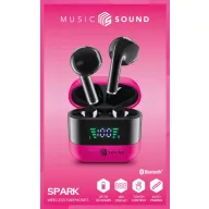   Cellularline In Ear headset Bluetooth®, Vezeték nélküli Rózsaszín, Fekete Töltőtok, Elemtöltés kijelzés, Hangerő szabályozás
