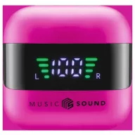   Cellularline In Ear headset Bluetooth®, Vezeték nélküli Rózsaszín, Fekete Töltőtok, Elemtöltés kijelzés, Hangerő szabályozás