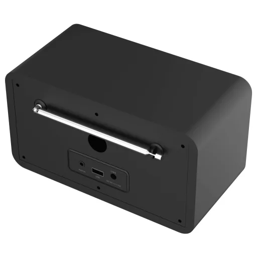 Reflexion Asztali rádió DAB+, URH AUX, Bluetooth®, URH, MP3 Fekete
