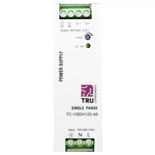 TRU COMPONENTS TC-13864568 Kalapsínes tápegység 48 V/DC 2.5 A 120 W Kimenetek száma:1 x Tartalom, tartalmi egységek rendelésenként 1 db