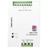   TRU COMPONENTS TC-13864572 Kalapsínes tápegység 24 V/DC 20 A 480 W Kimenetek száma:1 x Tartalom, tartalmi egységek rendelésenként 1 db