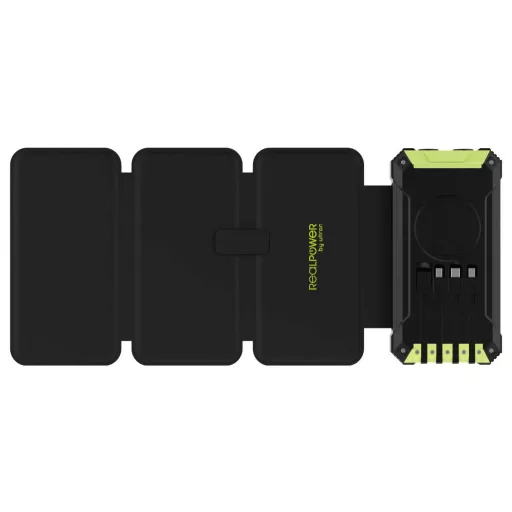 RealPower REALPOWER PB-20000 Solar Powerbank 20.000 mAh Zöld