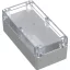 TRU COMPONENTS 6U07201008437 TC-13865148 Ipari ház 200 x 100 x 75 ABS, Polikarbonát Élénk szürke , Átlátszó 1 db