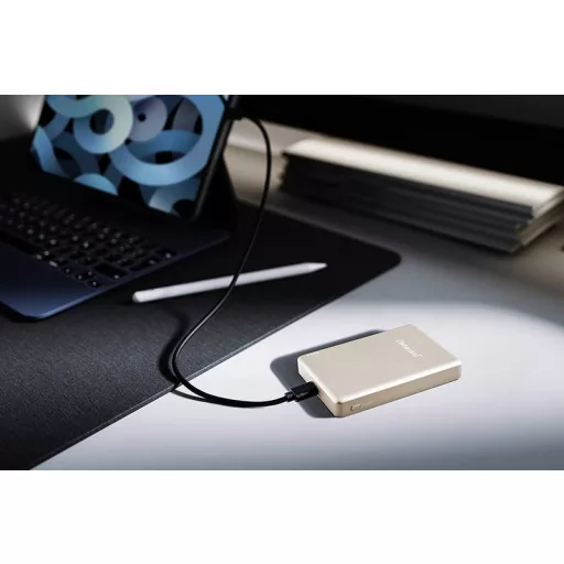 Intenso Intenso Power Bank MW10000 champagne Powerbank 10000 mAh Power Delivery LiPo USB-C® Pezsgő