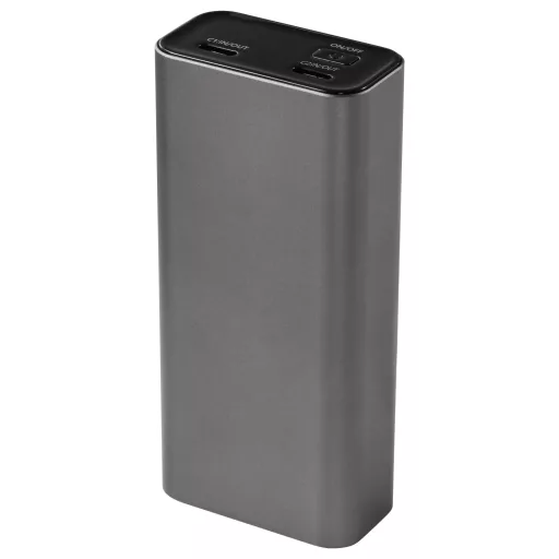 VOLTCRAFT VC-C902 Powerbank 10000 mAh Power Delivery 3.0 Lítiumion Szürke (matt) állapotjelző