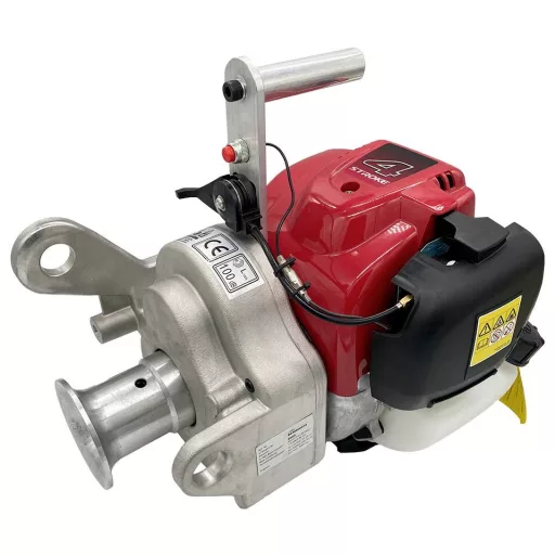 Berger & Schröter power winch/GX35TST4 Csörlődob Húzóerő (görgetve): 1 kg Benzinmotoros hajtás