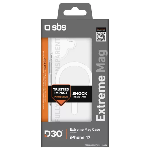 sbs mobile Cover Apple iPhone 17 Átlátszó MagSafe kompatibilis TED3OMAGCOVIP1763