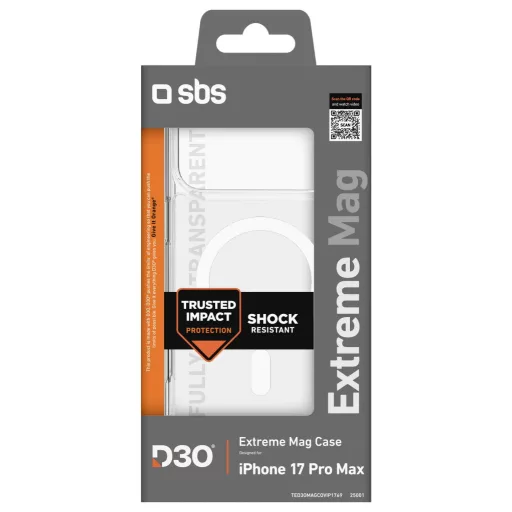 sbs mobile Cover Apple iPhone 17 Pro Max Átlátszó MagSafe kompatibilis TED3OMAGCOVIP1769