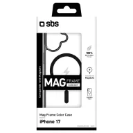   sbs mobile Cover Apple iPhone 17 Átlátszó, Fekete MagSafe kompatibilis TEMAGCOLIP1763K