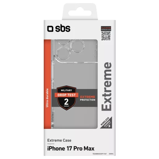 sbs mobile Extreme X2 Cover Apple iPhone 17 Pro Max Átlátszó TEUNBKEX2IP1769