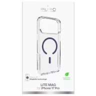   Puro Cover Apple iPhone 17 Pro Átlátszó, Kék MagSafe kompatibilis PUIPC17P63LITEMDKBL
