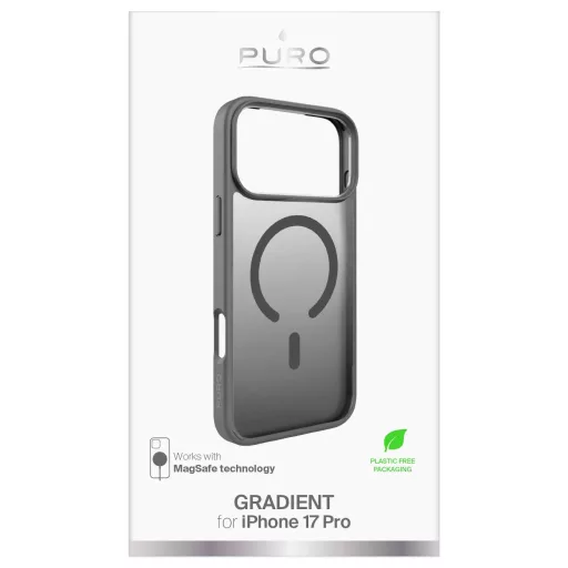 Puro GRADIENT Cover Apple iPhone 17 Pro Fehér (átlátszó) MagSafe kompatibilis PUIPC17P63GRADDKGR