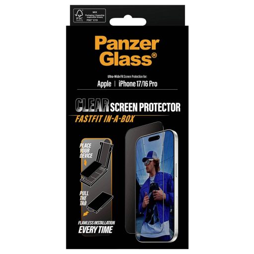PanzerGlass PG48418 Kijelzővédő üveg Apple iPhone 17, iPhone 16 Pro 1 db Karcálló PG48418