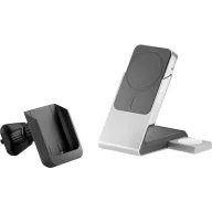   Alogic indukciós akkutöltő 3 A Matrix+ Wireless 3-in-1 MM31CPBCBK-G 5000 mAh Kimenetek Standard indukciós töltés, Apple MagSafe, USB-C® Fekete, Fehér