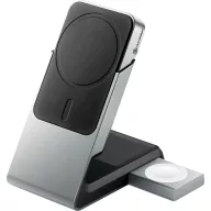   Alogic indukciós akkutöltő 3 A Matrix+ 3-in-1 Magnetic MSPBDDAWC-G 5000 mAh Kimenetek Standard indukciós töltés, Apple MagSafe, USB-C® Fekete