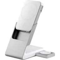   Alogic indukciós akkutöltő 3 A Matrix+ 3-in-1 Magnetic MSPBDDAWCWH-G 5000 mAh Kimenetek Standard indukciós töltés, Apple MagSafe, USB-C® Fehér