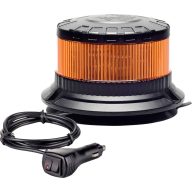   Berger & Schröter Körkörös lámpa SM828-HH 12 V Hálózati adapterről üzemeltetett Fix rögzítés, Mágneses talp Narancssárga